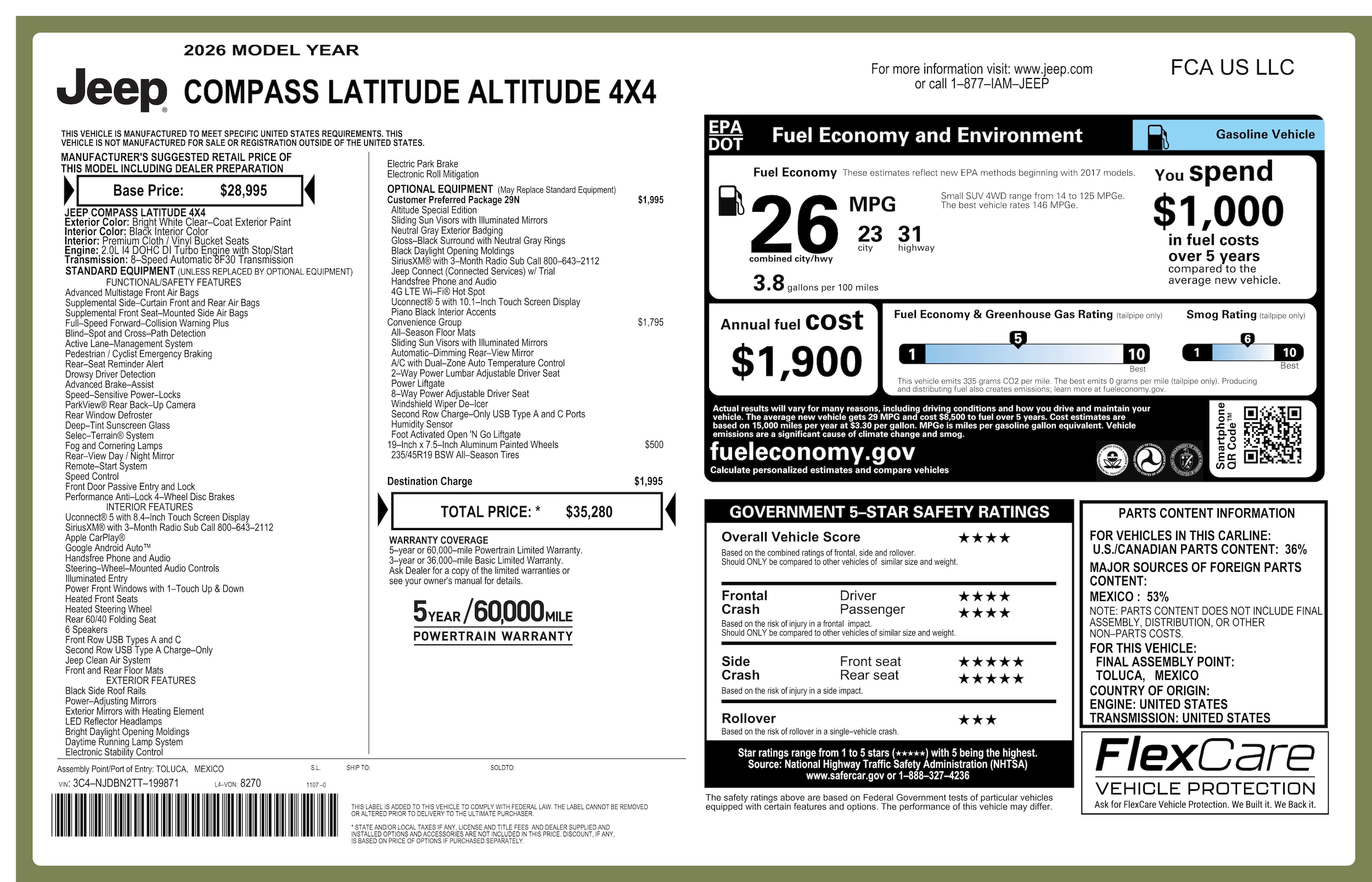 2026 Jeep Compass Latitude Altitude - Photo 38