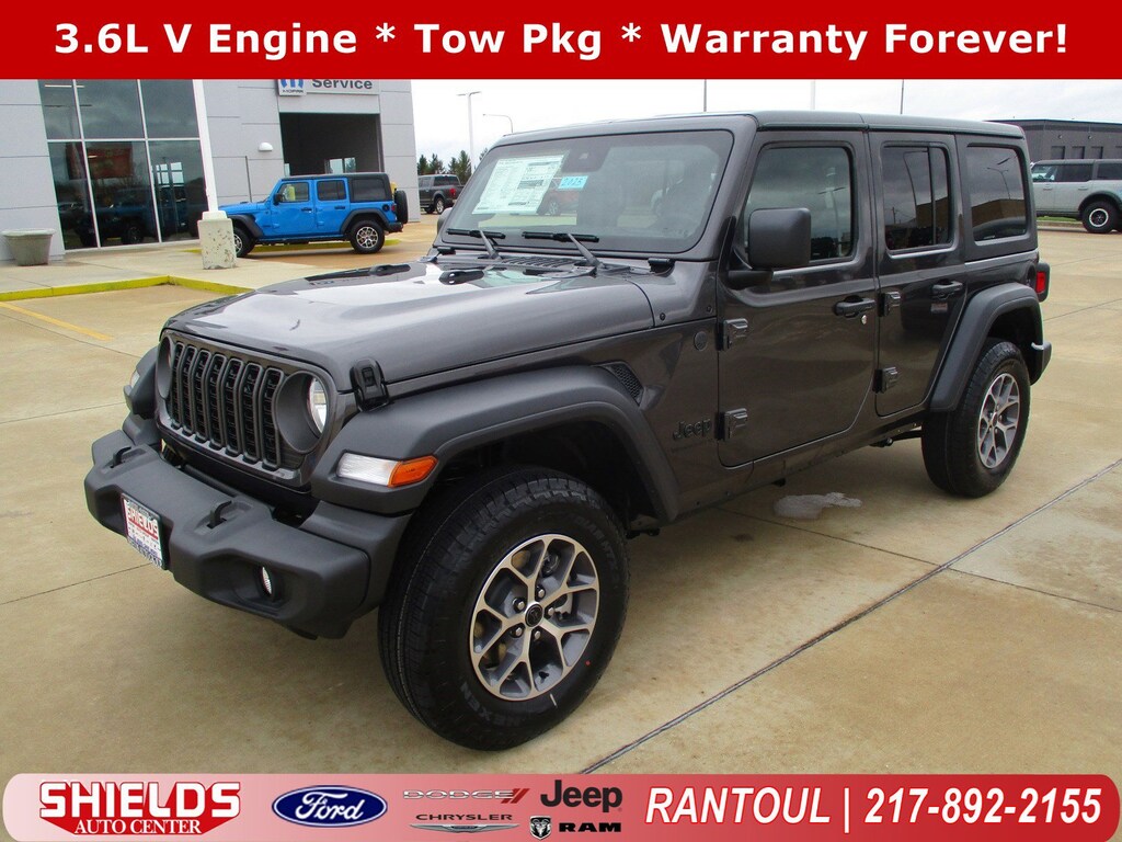 New 2024 Jeep Wrangler 4DOOR SPORT S For Sale Rantoul IL