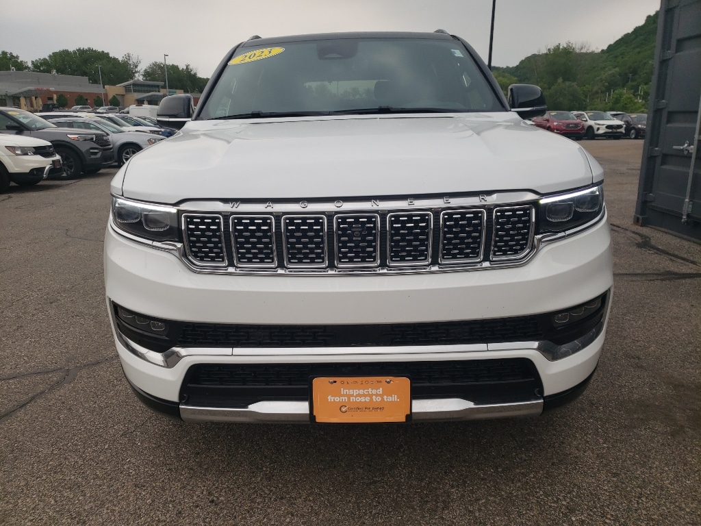 Certified 2023 Jeep Grand Wagoneer Series II with VIN 1C4SJVFP9PS511471 for sale in Winona, Minnesota