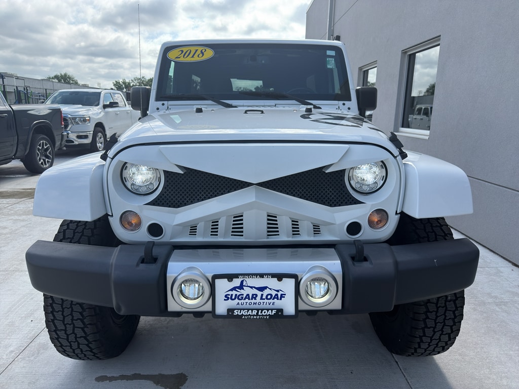Used 2018 Jeep Wrangler JK Unlimited Sahara with VIN 1C4HJWEG7JL921706 for sale in Winona, Minnesota