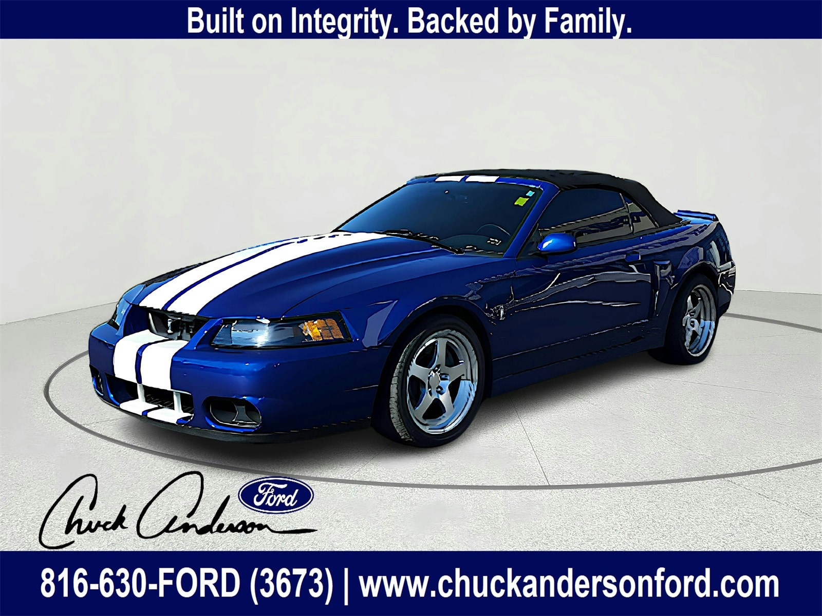 Used 2003 Ford Mustang Cobra SVT with VIN 1FAFP49Y53F382104 for sale in Kansas City