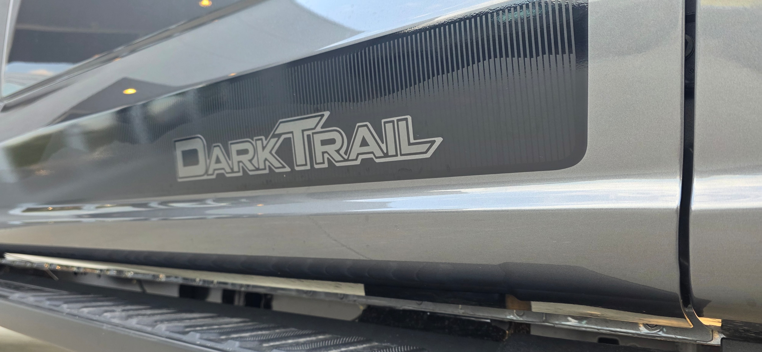Dark Trail side graphic on 2026 Ford F-150