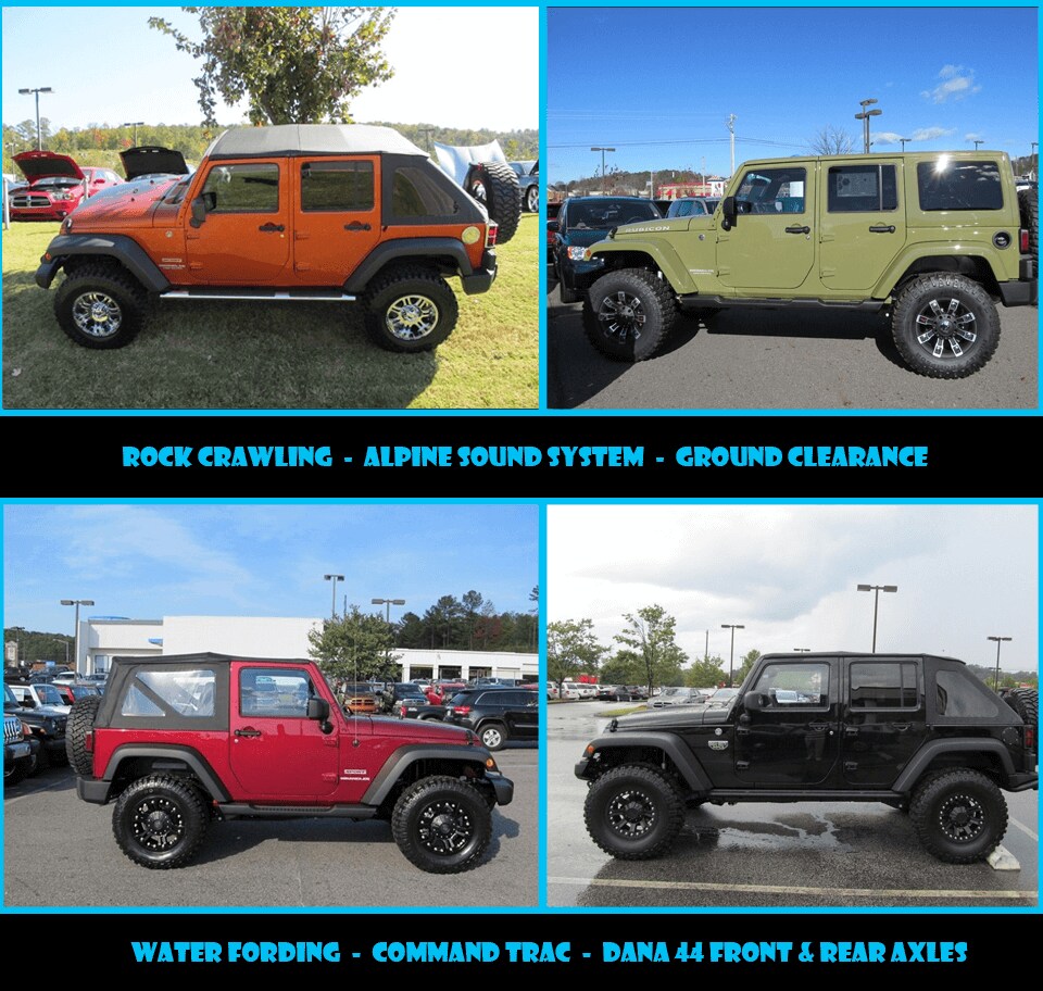 Jacked Up Jeep Wrangler >> Custom Jeep Wranglers Cartersville Ga Robert Loehr Cdjr Jacked Up Jeep Wrangler >> Custom Jeep Wranglers Cartersville Ga Robert Loehr Cdjr