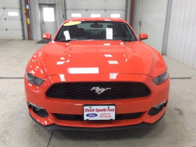 Used 2015 Ford Mustang EcoBoost Premium with VIN 1FA6P8TH9F5425644 for sale in New Ulm, Minnesota