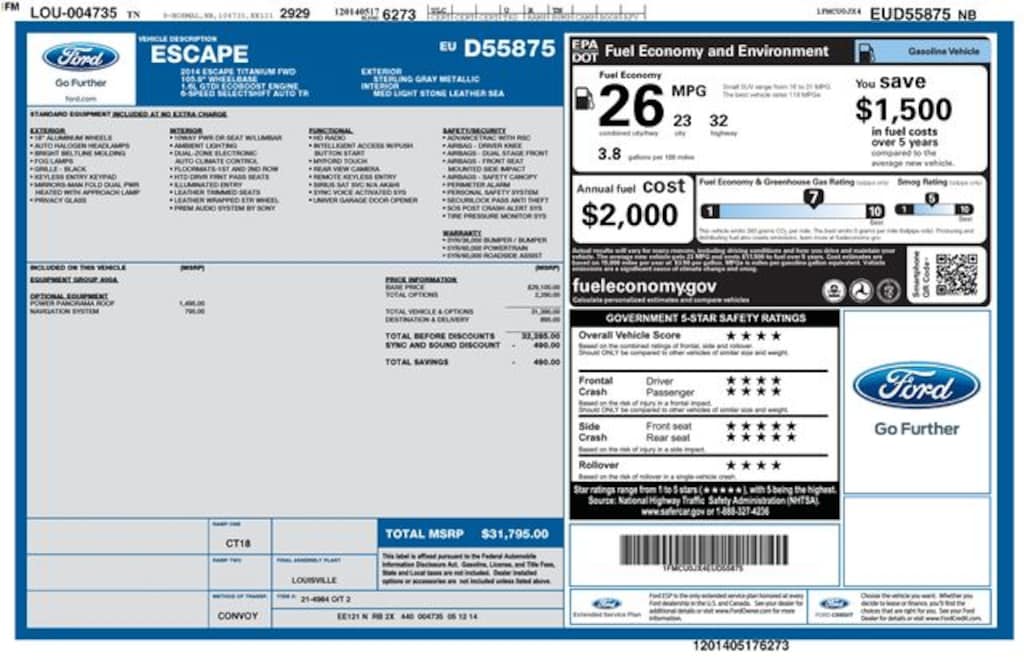 Used 2014 Ford Escape Titanium SUV