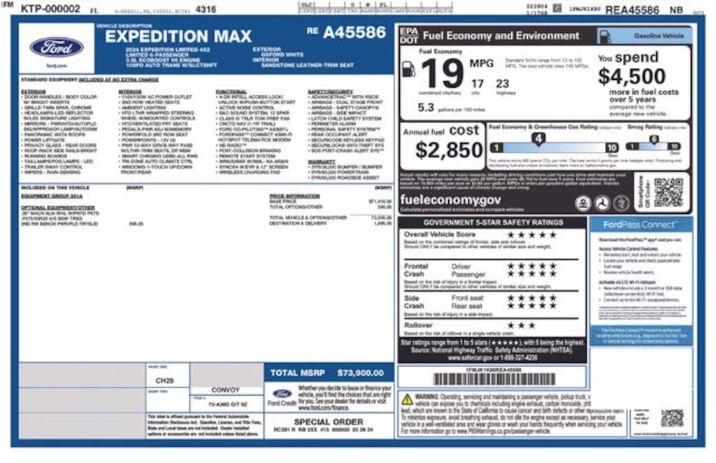 Used 2024 Ford Expedition Max Limited SUV