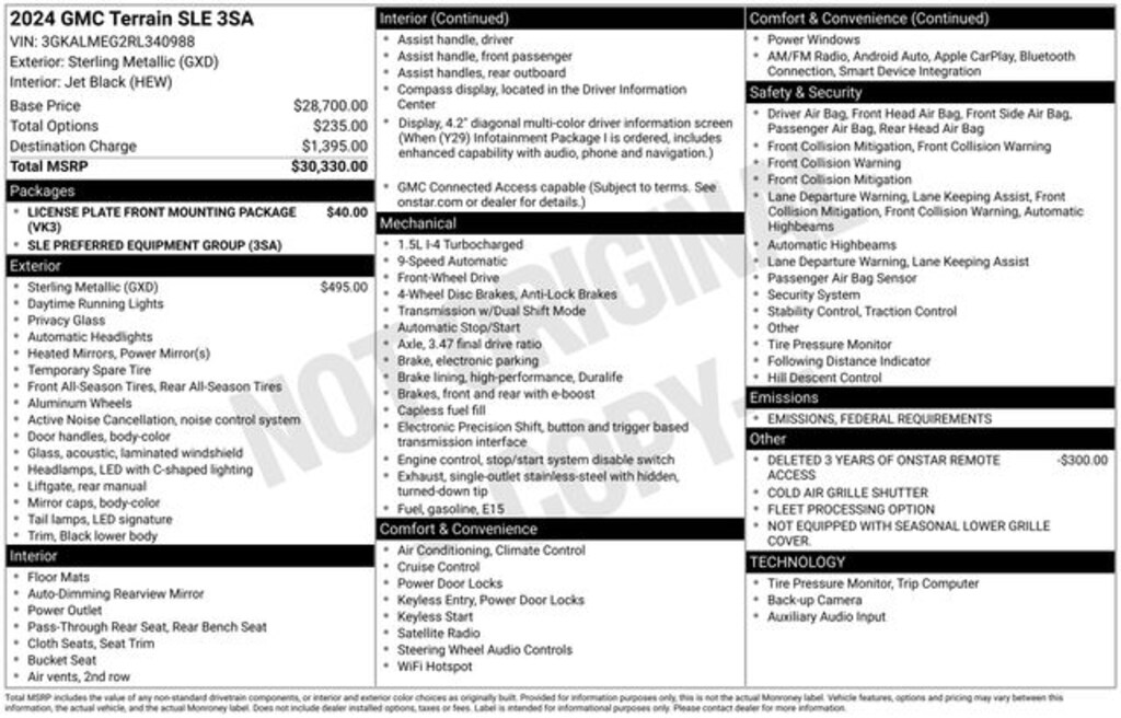 Used 2024 GMC Terrain SLE SUV