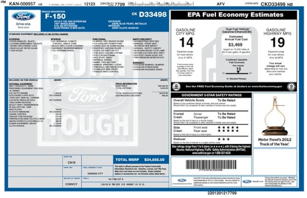 Used 2012 Ford F-150 XL Truck