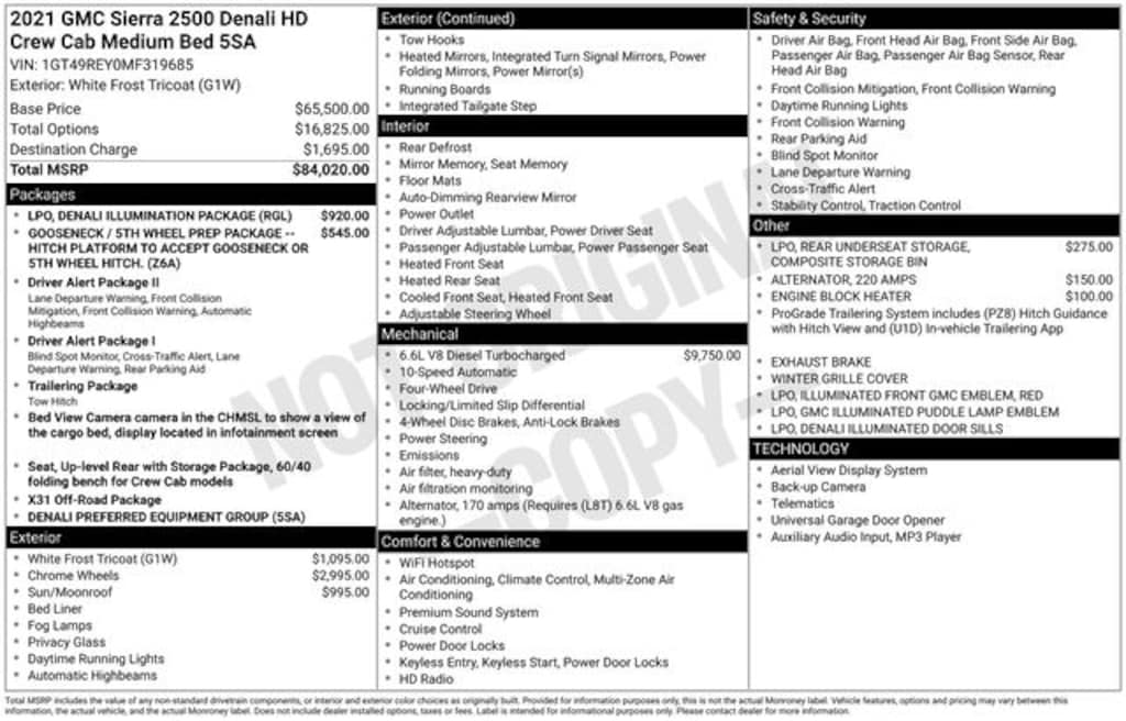 Used 2021 GMC Sierra 2500HD Denali Truck