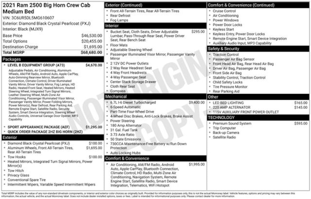 Used 2021 Ram 2500 Big Horn Truck