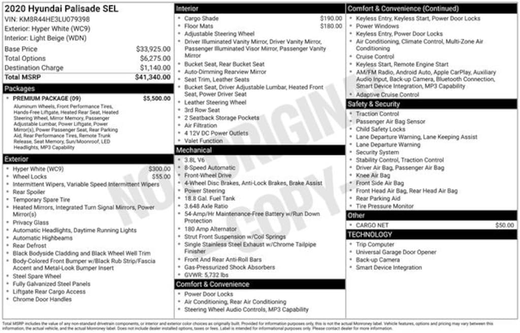 Used 2020 Hyundai Palisade SEL SUV