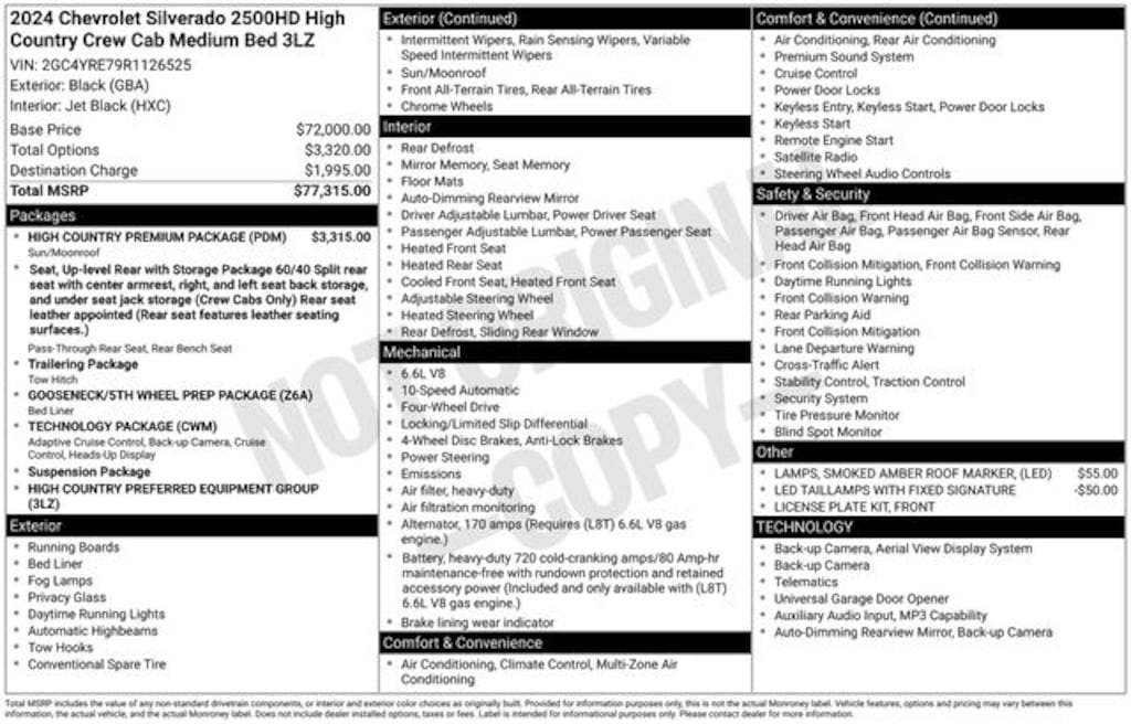 Used 2024 Chevrolet Silverado 2500HD High Country Truck