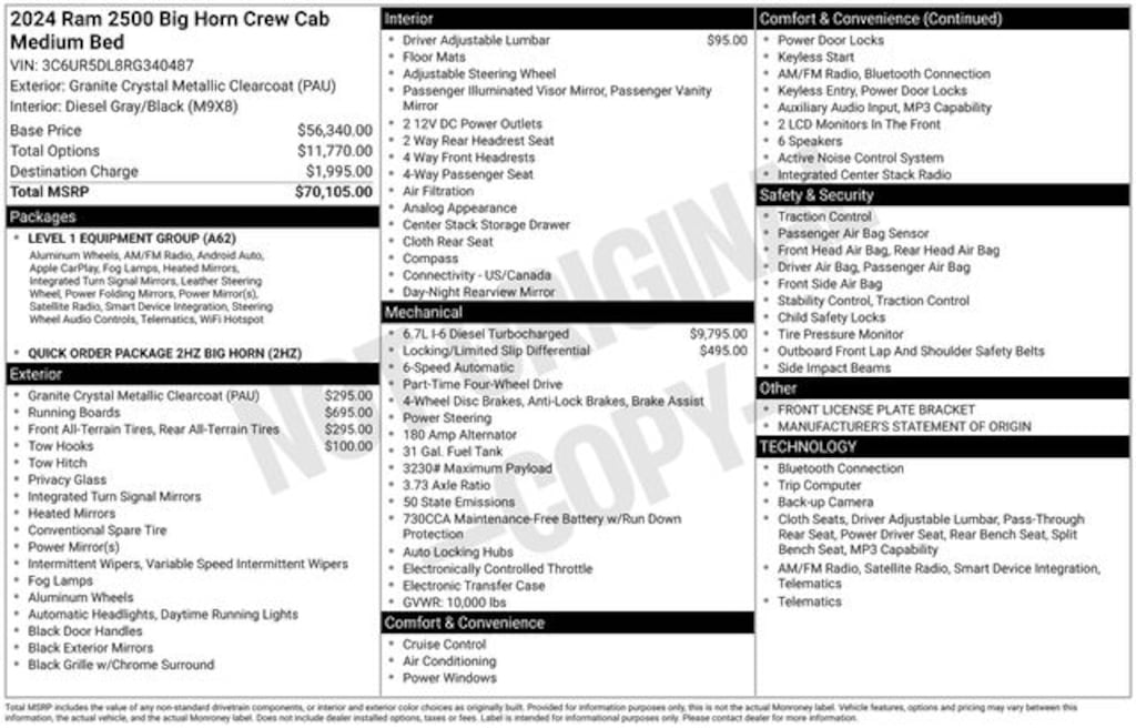 Used 2024 Ram 2500 Big Horn Truck