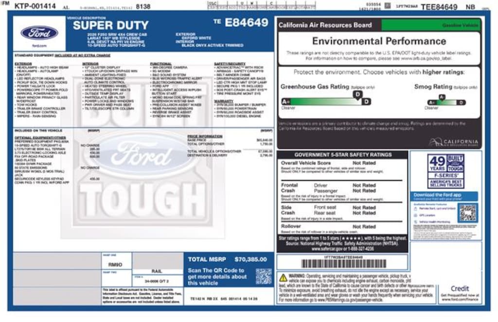 New 2026 Ford F-250SD Lariat Truck