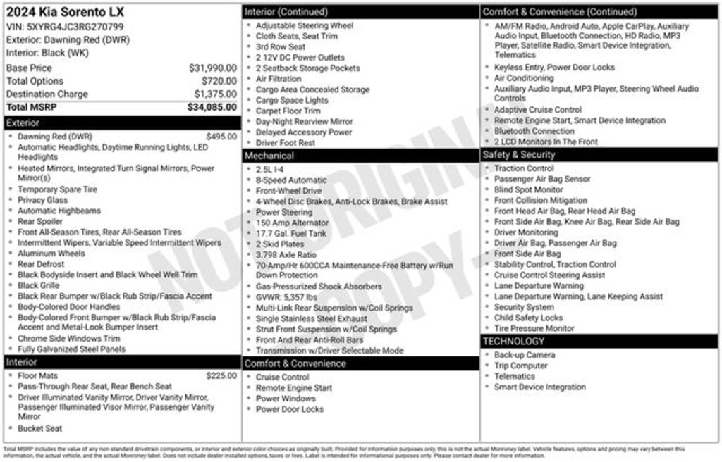 Used 2024 Kia Sorento LX SUV