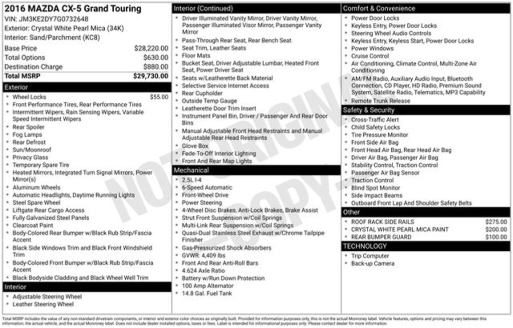 Used 2016 Mazda CX-5 Grand Touring SUV