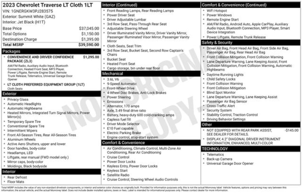 Used 2023 Chevrolet Traverse LT SUV