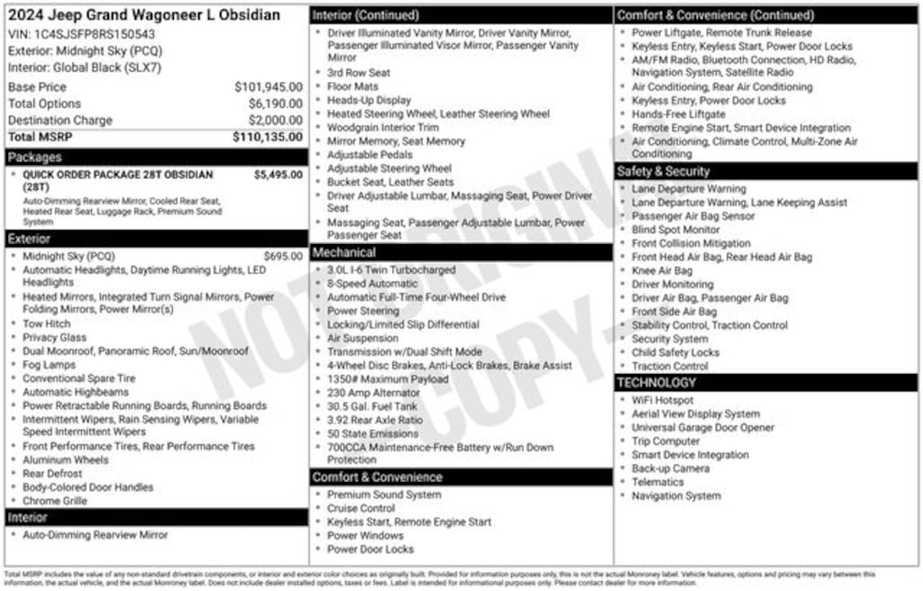 Used 2024 Jeep Grand Wagoneer L Series II SUV