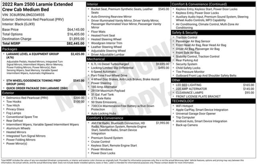 Used 2022 Ram 2500 Laramie Truck
