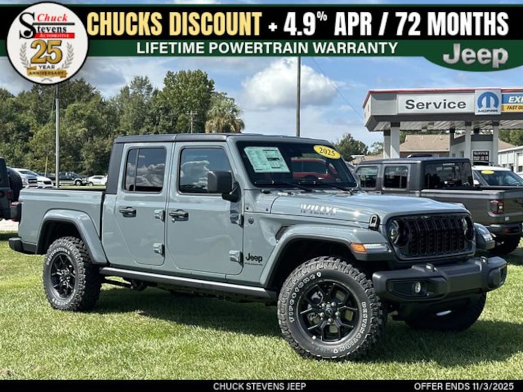 New 2025 Jeep Gladiator Willys Pickup