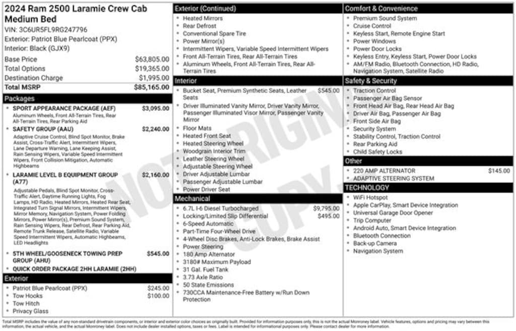 Used 2024 Ram 2500 Laramie Truck