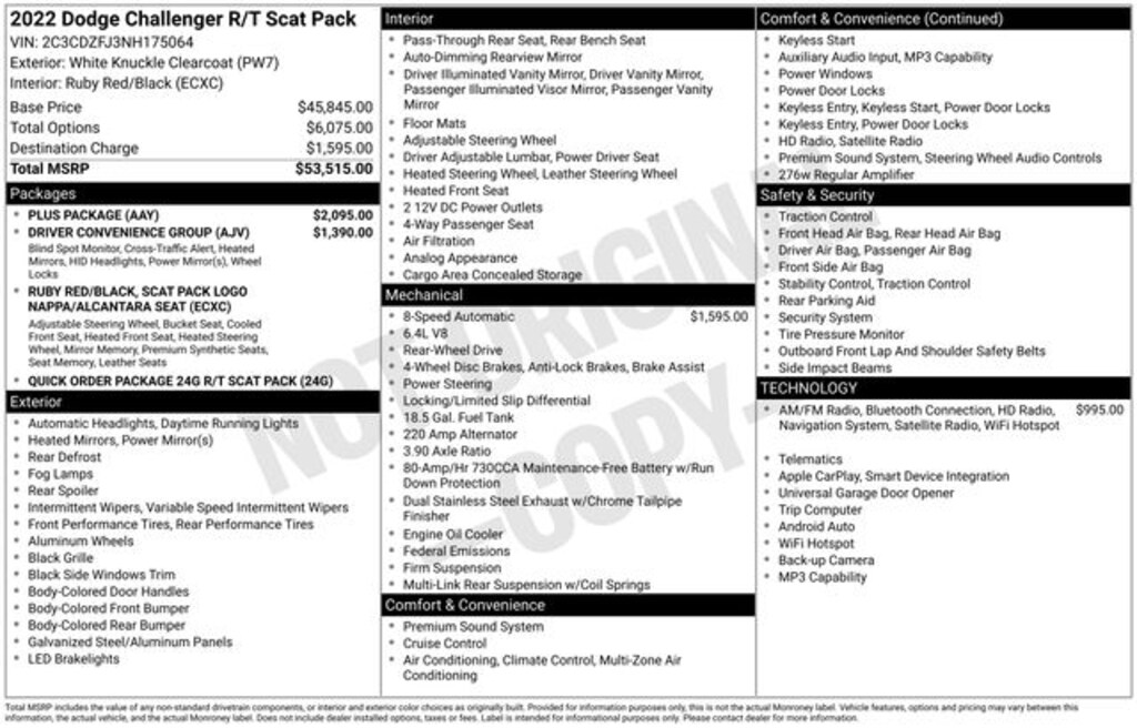 Used 2022 Dodge Challenger R/T Scat Pack Coupe