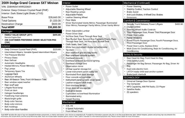 Used 2009 Dodge Grand Caravan SXT with VIN 2D8HN54149R520601 for sale in Bay Minette, AL