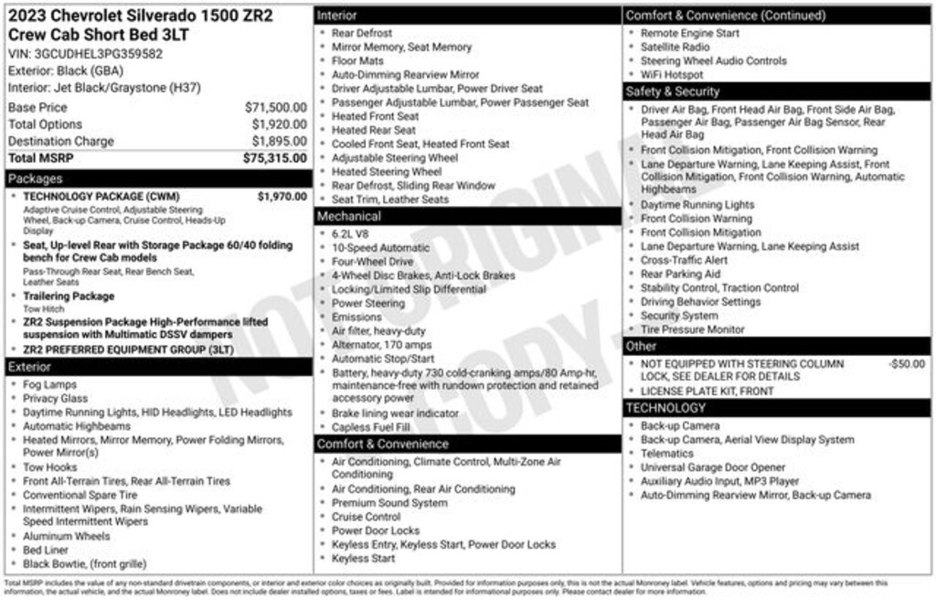 Used 2023 Chevrolet Silverado 1500 ZR2 Truck