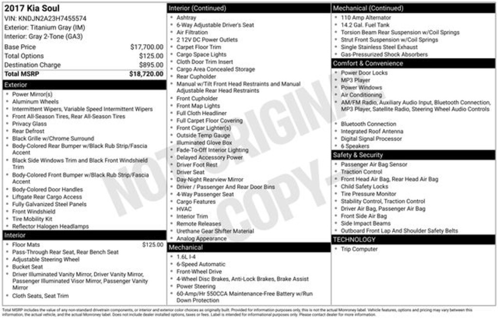 Used 2017 Kia Soul Base Hatchback