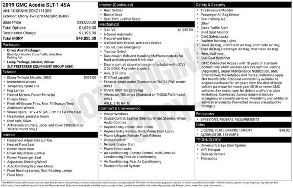 Used 2019 GMC Acadia SLT SUV