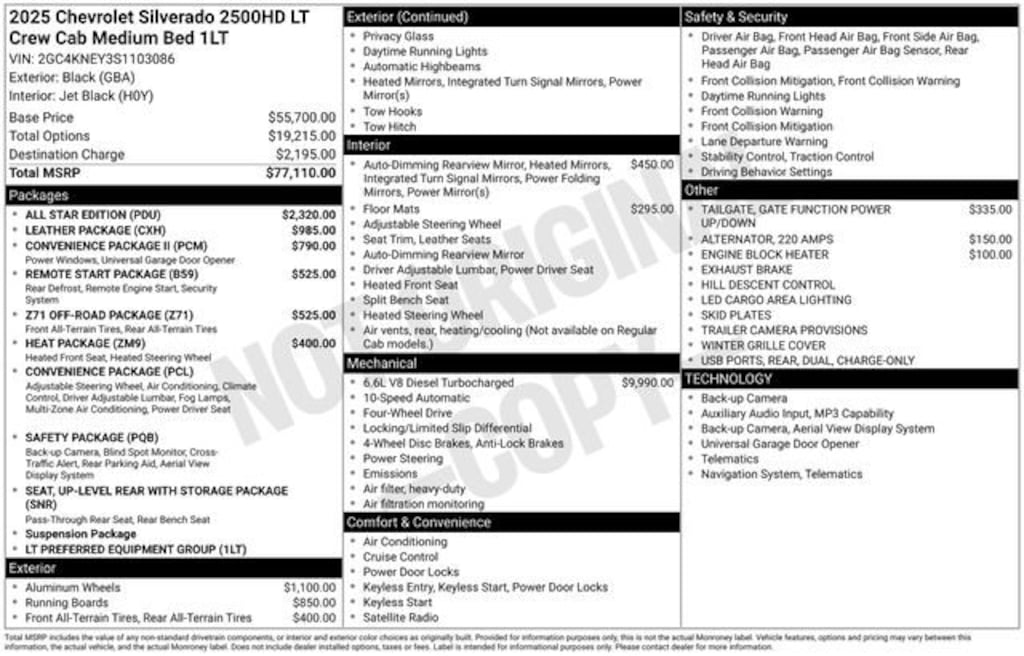 Used 2025 Chevrolet Silverado 2500 HD LT Truck