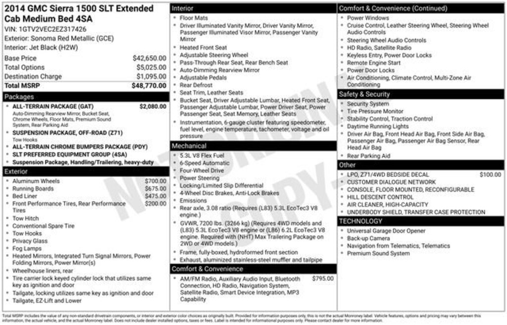 Used 2014 GMC Sierra 1500 SLT Truck