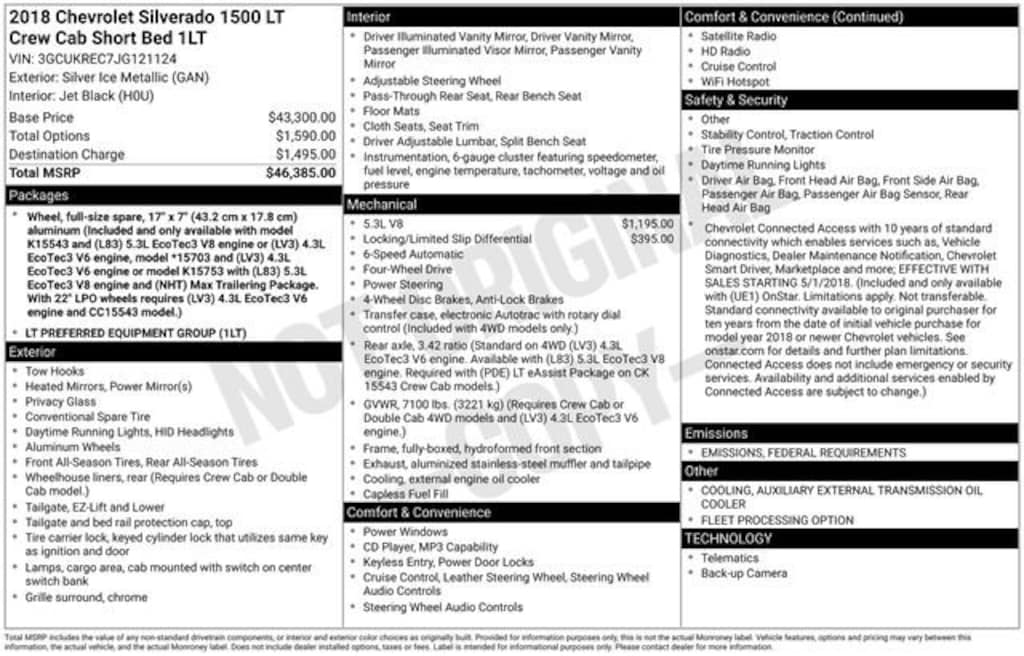 Used 2018 Chevrolet Silverado 1500 LT Truck