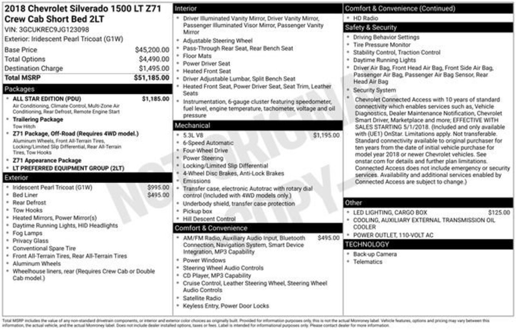 Used 2018 Chevrolet Silverado 1500 LT Truck