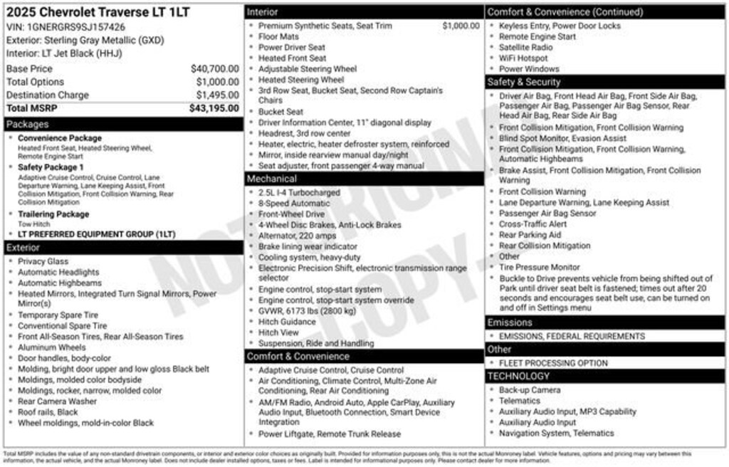 Used 2025 Chevrolet Traverse LT SUV