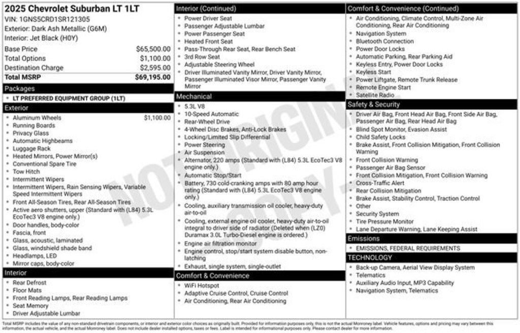 Used 2025 Chevrolet Suburban LT SUV