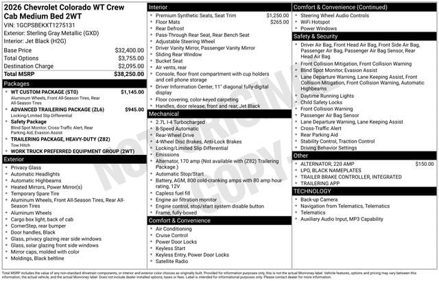 2026 Chevrolet Colorado Work Truck - Photo 15