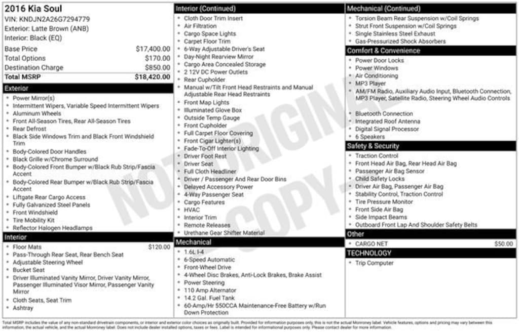 Used 2016 Kia Soul Base Crossover