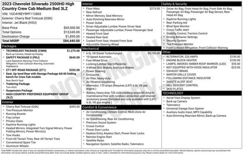 Used 2023 Chevrolet Silverado 2500 HD High Country Truck