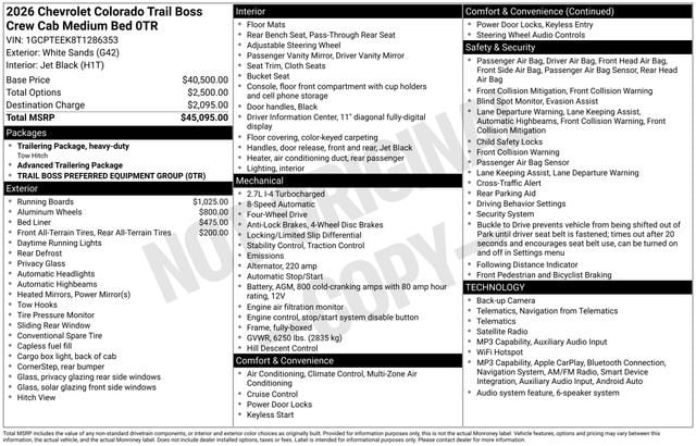 2026 Chevrolet Colorado Trail Boss - Photo 15