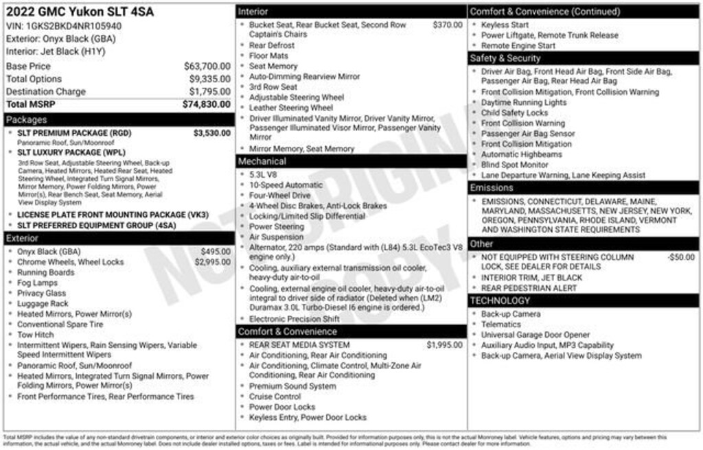 Used 2022 GMC Yukon SLT SUV