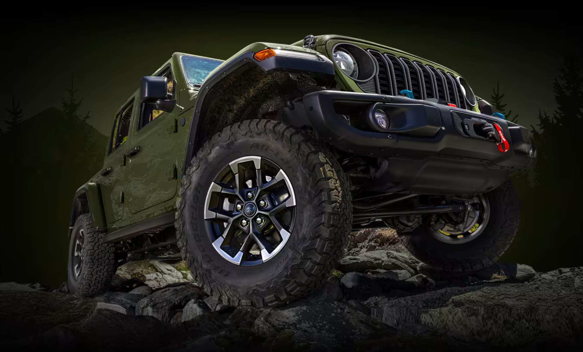 Wrangler off roading