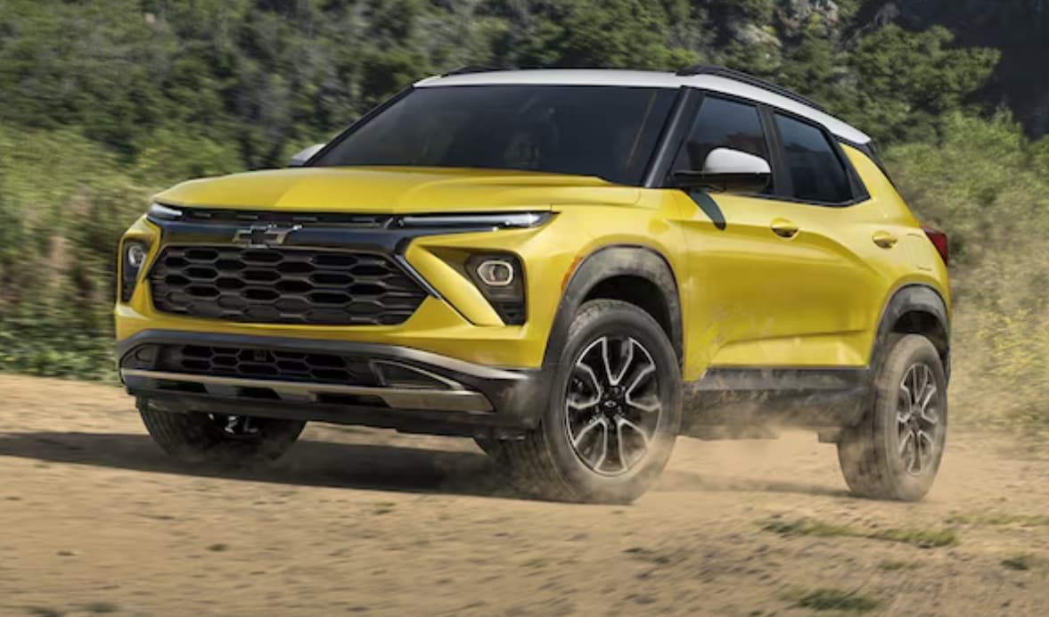 2024 Trailblazer driving on a dirt road