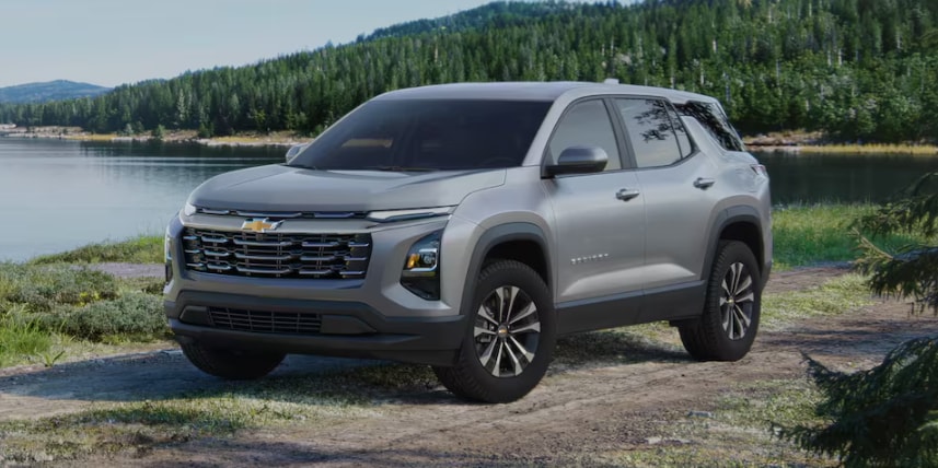 2025 Equinox parked by a lake