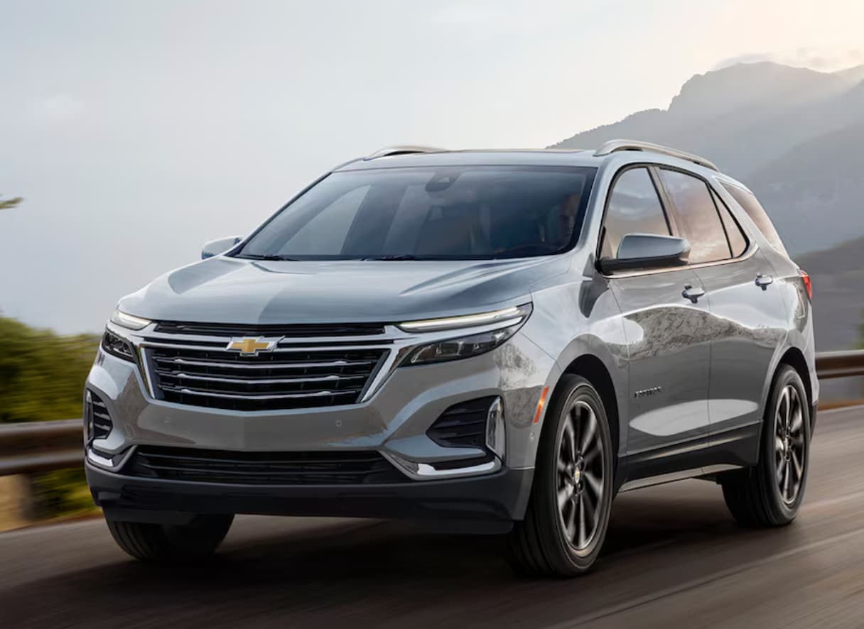 Chevy Equinox driving down the road