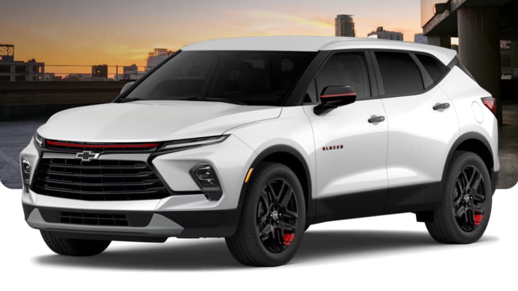 2025 Blazer parked in front of City