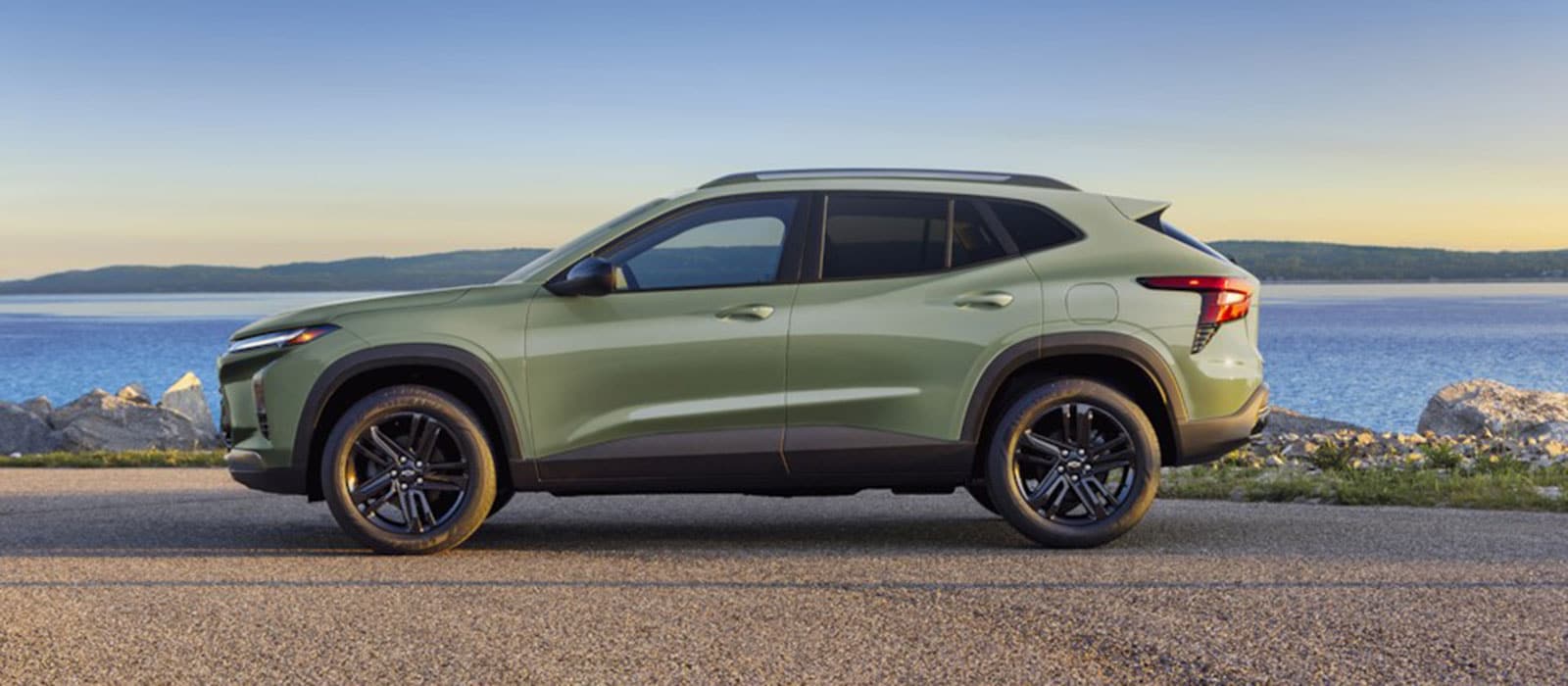 2025 Chevy Trax parked along the ocean