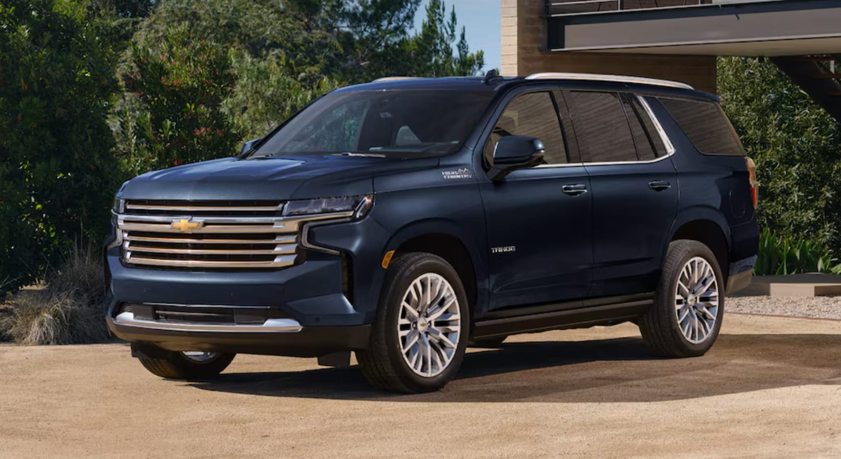 2024 Tahoe Parked outside of a home
