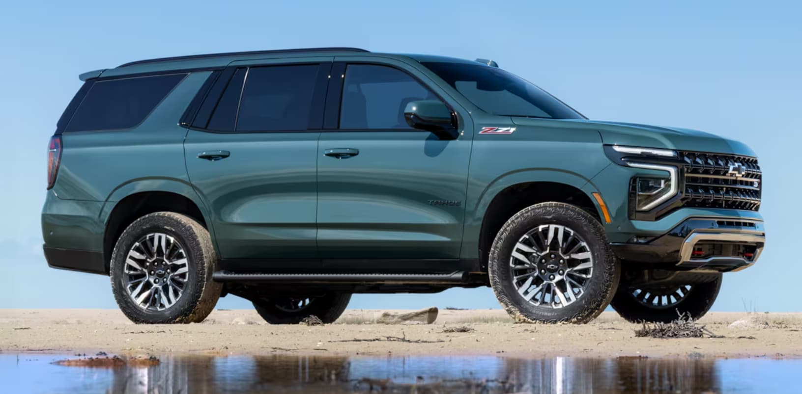 2025 Tahoe parked in desert
