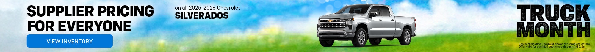 2026 Chevrolet Equinox LT FWD - Lease for $279/mo. For 36 mos. - $2,879 due at signin g - View Inventory - For Current Lessees of a 2021 model year or newer GM or Non-GM passenger car or truck at least 30 days prior to the lease of a new GM vehicle through GM Financial. Customer remains r esponsible for current lease payments. Each dealer sets own price. $279/month for 36 months. Your payments may vary. Payments are for a 2026 CHEVROLET Equinox FWD LT with an MSRP of $30,795. Based on due at signing amount o f $2,879 (after all offers). 36 monthly payments total $10,044. Must show proof of lease. Option to purchase at lea se end for an amount to be determined at lease signing. Lessor must approve lease. Lessee pays for maintenance, repai r, excess wear and disposition fee of $395 or less at end of lease. No security deposit required. Payments may be hig her in some states. Not available with other offers. Take new retail delivery by 04-30-2026.